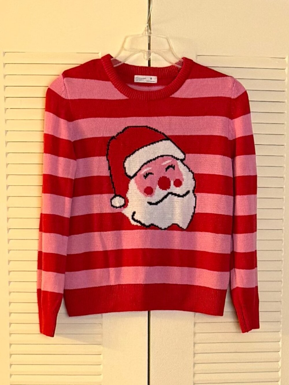 ‘🎄Christmas In July🎄’Primark Cares’ Knitted Holiday Red/Pink Santa Sweater